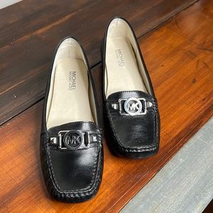 Michael Kors, black leather flats